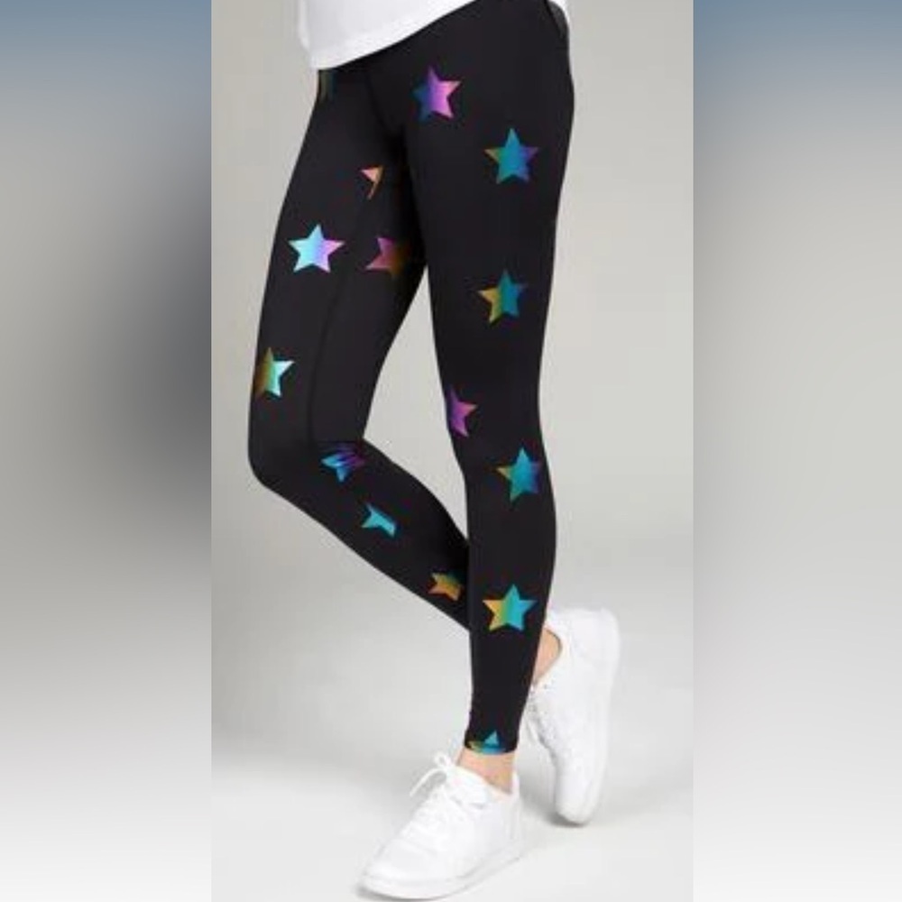 - Terez Foiled Star Leggings. Size S. Pristine Condition.
